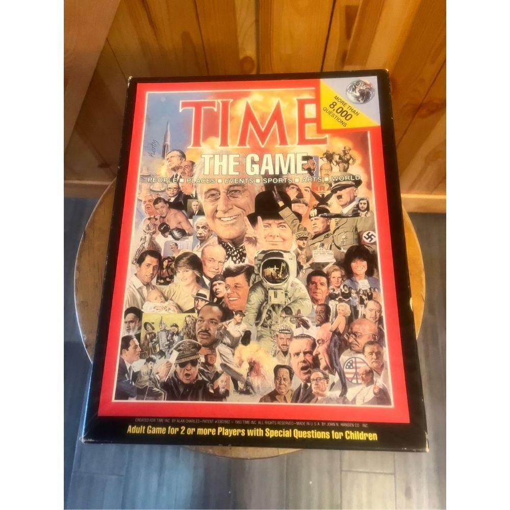 Time The Game Time Magazine Questions Board Game 1983 Rare Vintage Complete